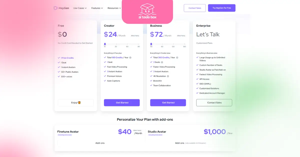 HeyGen Pricing