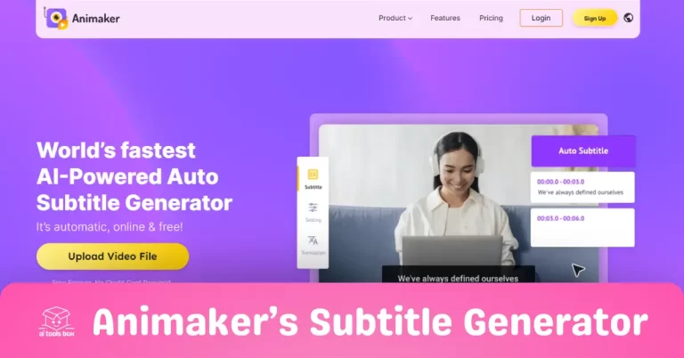 aitoolsbox-Animaker’s Subtitle Generator