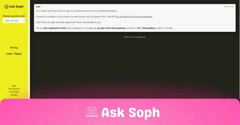 aitoolsbox-Ask Soph