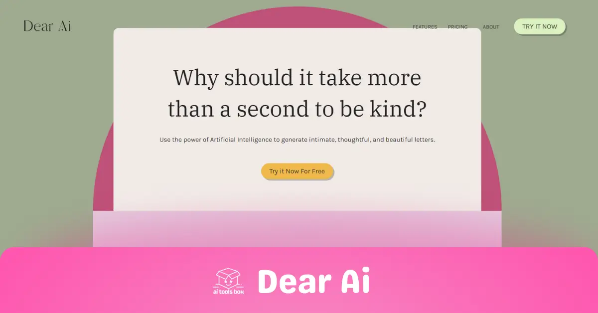 aitoolsbox-Dear Ai