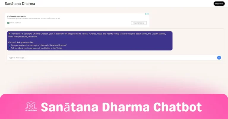 aitoolsbox-Sanātana Dharma Chatbot