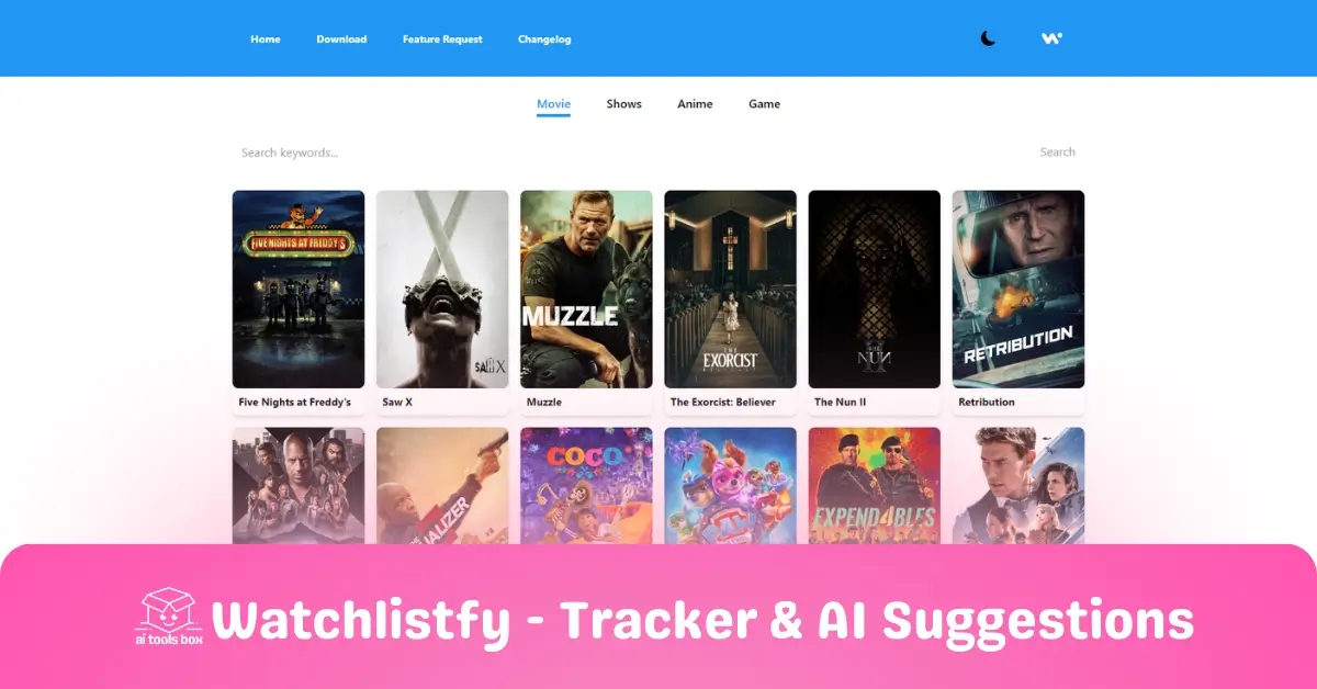 aitoolsbox-Watchlistfy - Tracker _ AI Suggestions