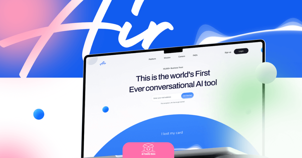 The world's first conversational AI tool Air AI