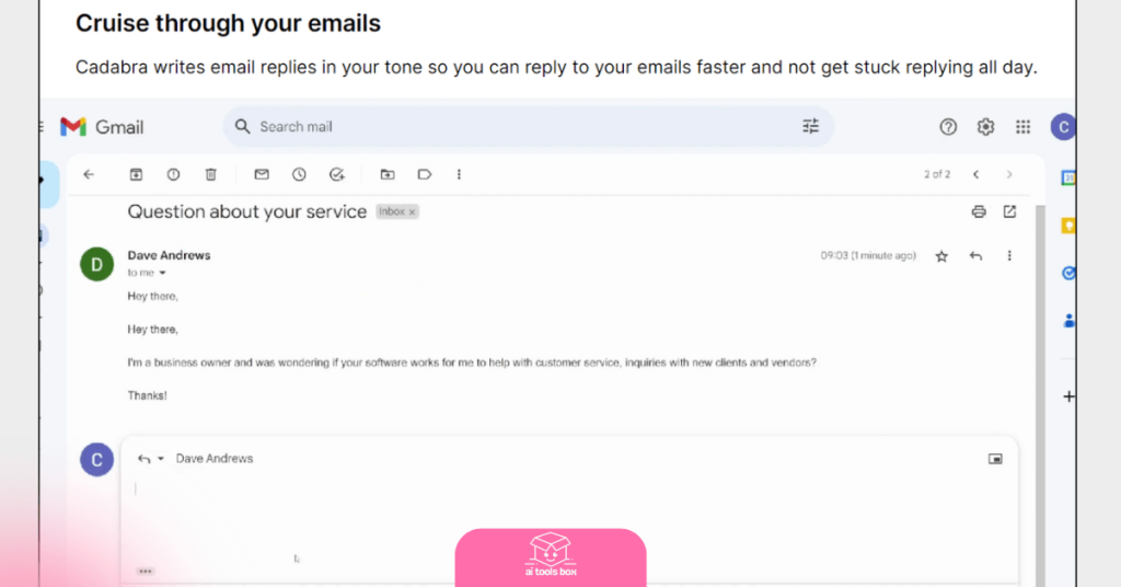 Email Management with Cadabra Cruise through Your Emails