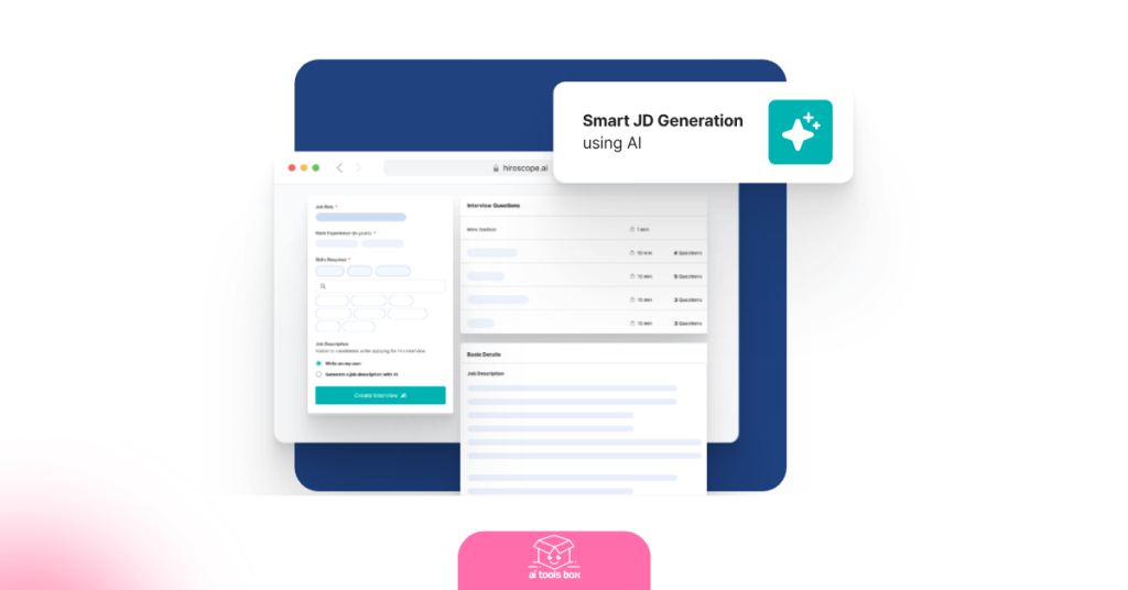 Smart JD Generation Hiroscope.ai's AI-Driven Hiring Solutions